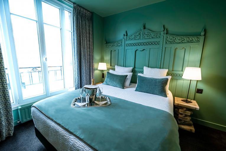 Hôtel Villa Nicolo - Chambre vue Tour Eiffel